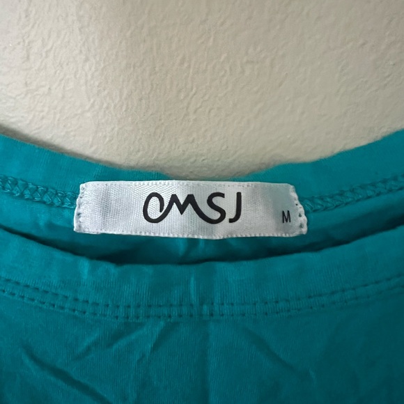 Women’s Blue and Leopard Style Shirt by CMSJ A328 - Picture 2 of 3